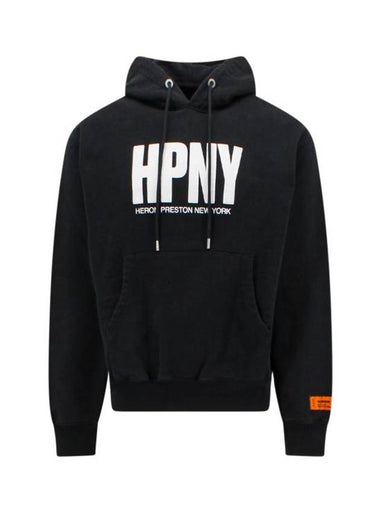 Hooded Sweatshirt HMBB024C99JER004 1001 Black - HERON PRESTON - BALAAN 1