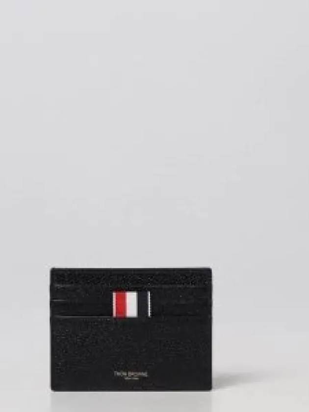 RWB Edge Stain Double Sided Card Holder Black - THOM BROWNE - BALAAN 2