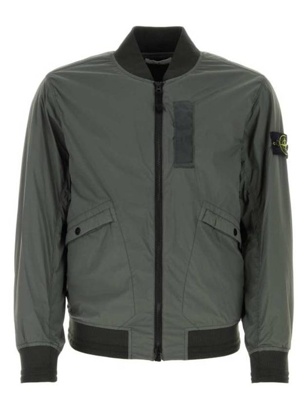 Skin Touch Nylon TC Primaloft Bomber Jacket Musk Green - STONE ISLAND - BALAAN 2