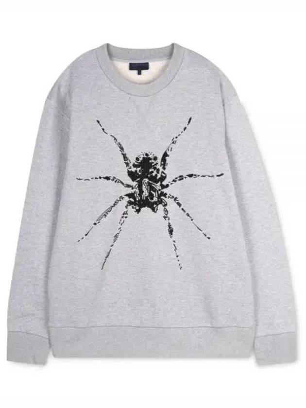 Men s Spider Print Gray Sweatshirt RMJE0041 13 1156754 - LANVIN - BALAAN 1