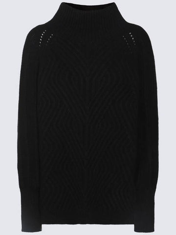 Malo Black Wool Knitwear - MALO - BALAAN 1