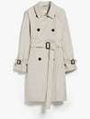 Titrench Cotton Trench Coat Ecru - MAX MARA - BALAAN 3