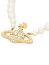 One Row Pearl Bas Relief Necklace Gold - VIVIENNE WESTWOOD - BALAAN 4