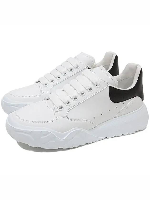 Court Trainer Low Sneakers White Black - ALEXANDER MCQUEEN - BALAAN 2