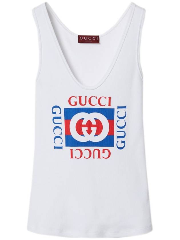 Logo Sleeveless White - GUCCI - BALAAN 2