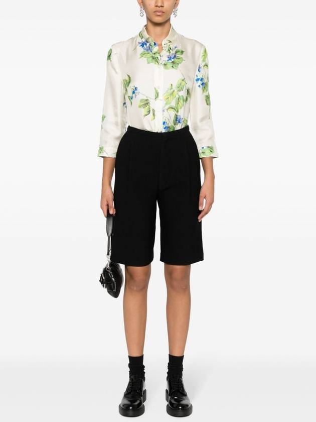 floral print shirt white - PRADA - BALAAN 3