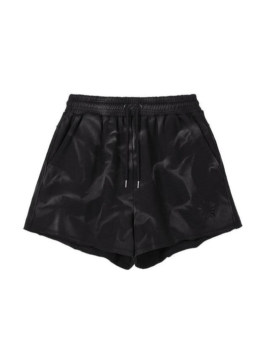 Mugung Bleached Washed Cotton Shorts Black - ULKIN - BALAAN 2