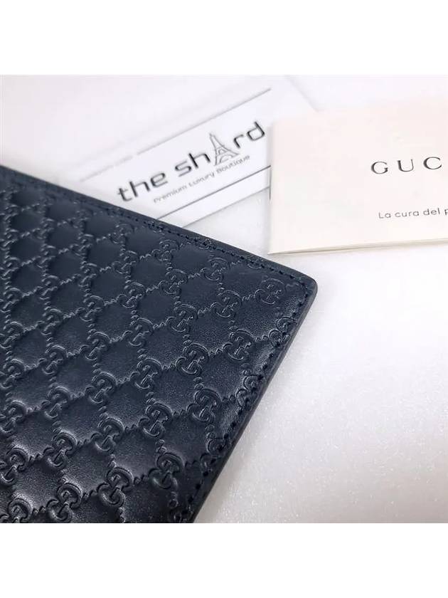 GG Micro Cima Strap Clutch Bag Navy - GUCCI - BALAAN.