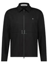 Stellina Embroidered Shirt Jacket Black - STONE ISLAND - BALAAN 2