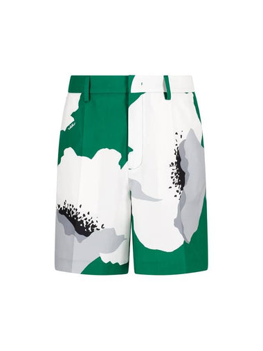 BERMUDA SHORTS WITH FLORAL PRINT - VALENTINO - BALAAN 1