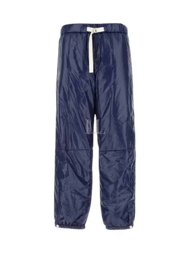 Drawstring Nylon Straight Pants Navy - JIL SANDER - BALAAN 2