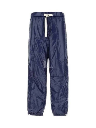 Drawstring Nylon Straight Pants Navy - JIL SANDER - BALAAN 2