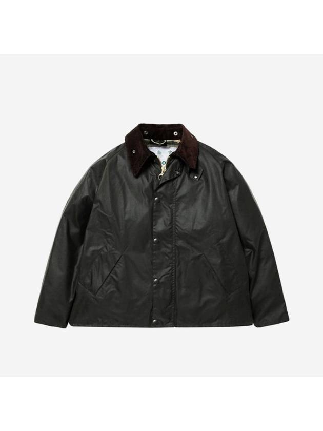 Barber Transport Casual Wax Jacket Sage - BARBOUR - BALAAN 2