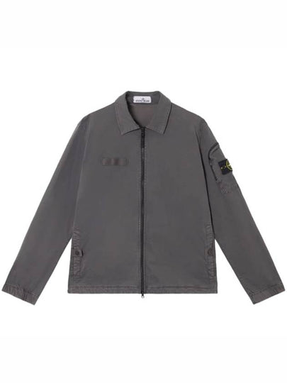 Logo Zip-Up Jacket Grey - STONE ISLAND - BALAAN 2