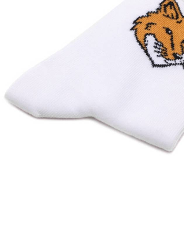 Fox Head Socks White - MAISON KITSUNE - BALAAN 5