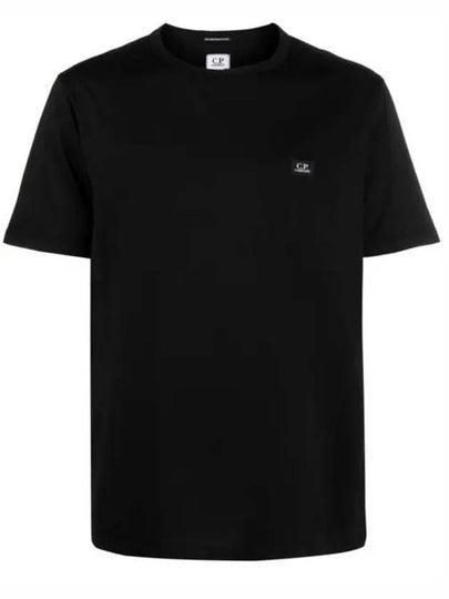 70/2 Mercerized Jersey Short Sleeve T-Shirt Black - CP COMPANY - BALAAN 2