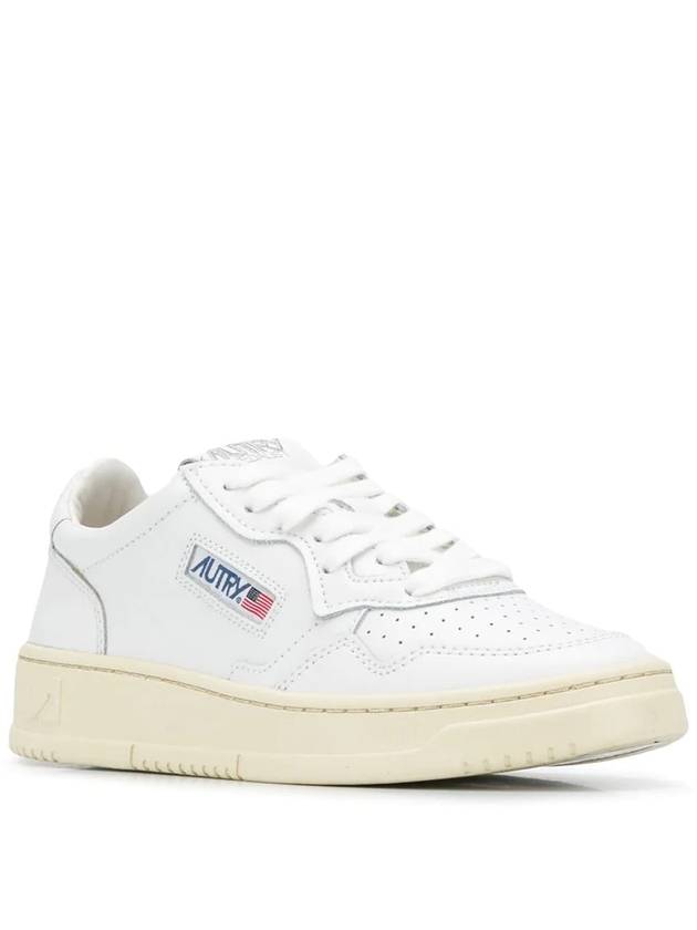 Medalist Leather Low Top Sneakers White - AUTRY - BALAAN 3