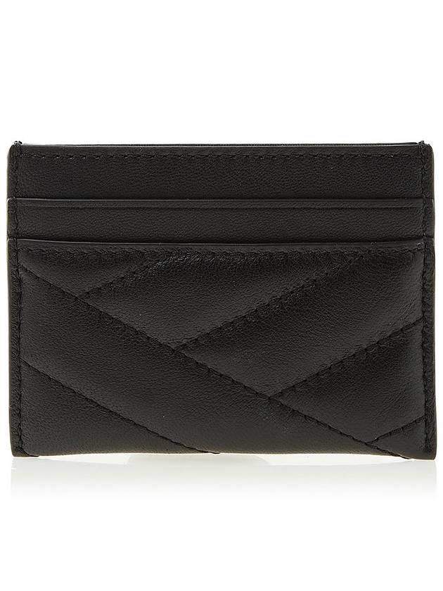 Kira Chevron Logo Card Wallet Black - TORY BURCH - BALAAN 4