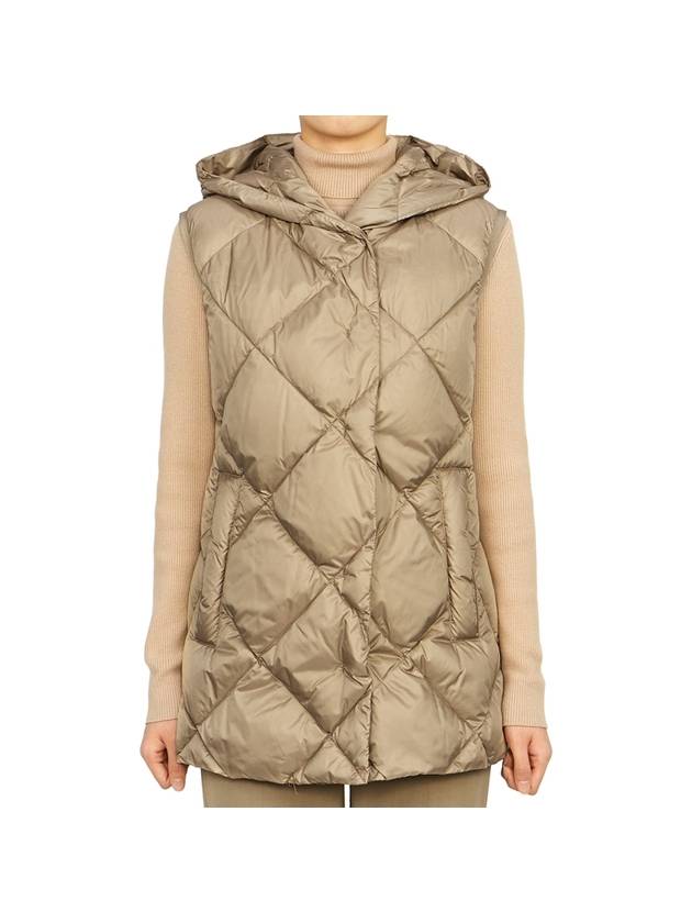 Frutto Padded Vest Beige - MAX MARA - BALAAN 1