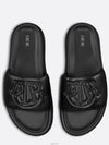 Aqua Quilted Smooth Calfskin Sandal Black - DIOR - BALAAN 2