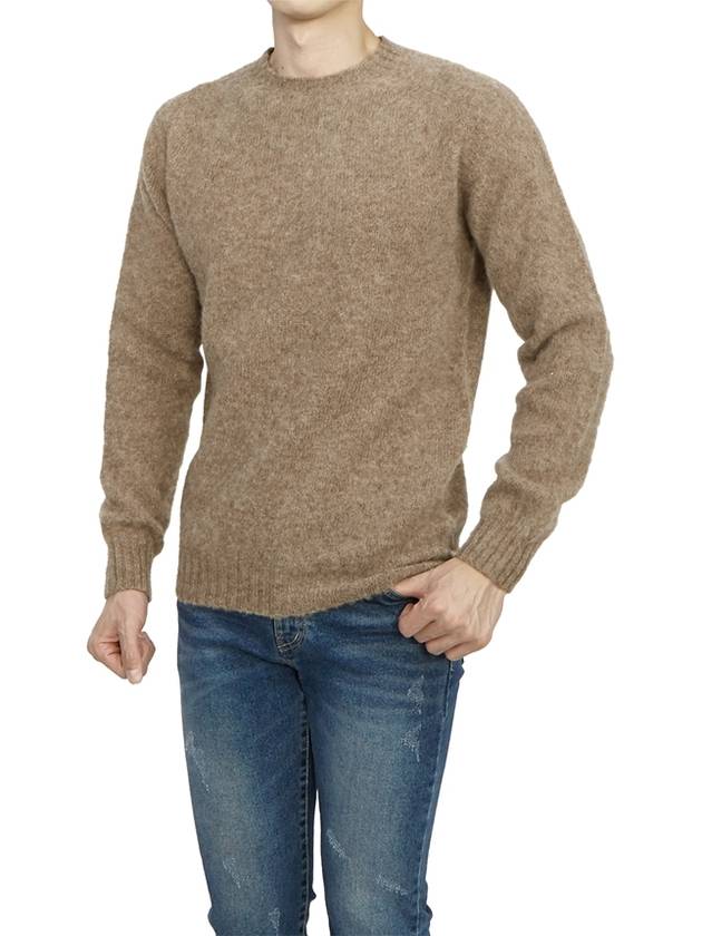 Shaggy Dog Men's Knit M3834 7 NUTMEG - HARLEY OF SCOTLAND - BALAAN 4