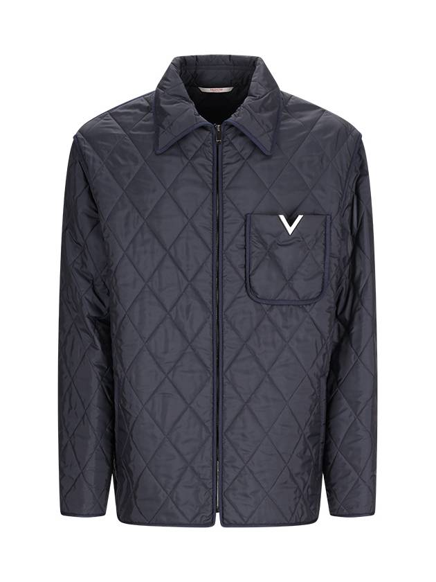 Men s V detail zip up jacket black - VALENTINO - BALAAN 2