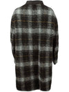 Kinstone Reversible Single Check Coat Gray - ISABEL MARANT - BALAAN.