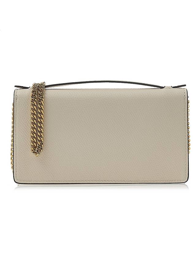 V Logo Flap Shoulder Bag Ivory - VALENTINO - BALAAN 4