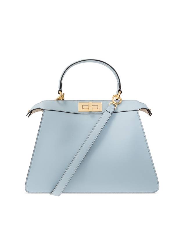 Peekaboo ISeeU Medium Tote Bag Blue - FENDI - BALAAN 1