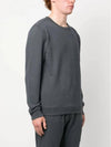 Brushed Cotton Fleece Garment Dyed Crewneck Sweatshirt Lead - STONE ISLAND - BALAAN 4