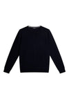 Lyle Merino Crew Neck Wool Sweater Navy - J.LINDEBERG - BALAAN 1