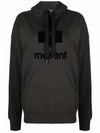 Mansel Logo Hoodie Faded Black - ISABEL MARANT - BALAAN 2