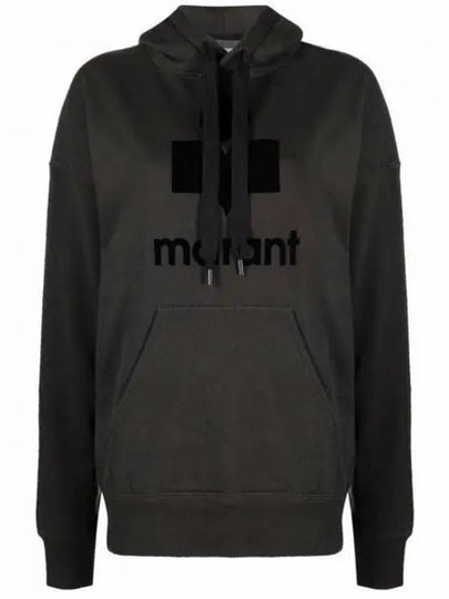 Mansel Logo Hoodie Faded Black - ISABEL MARANT - BALAAN 2