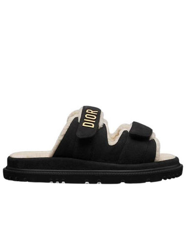 Act Slide Black Suede Calfskin KCO105SKU S900 - DIOR - BALAAN 1