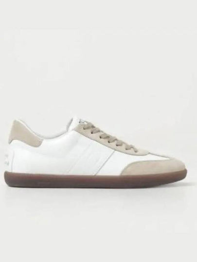 Tabs Smooth Leather Low Top Sneakers White - TOD'S - BALAAN 2