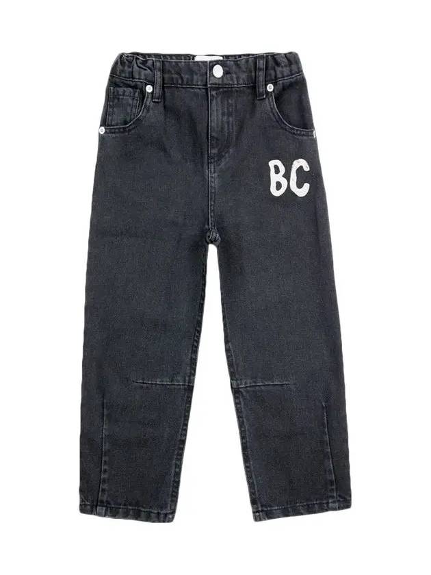 Kids Logo Denim Pants Gray B224AC107 001 - BOBO CHOSES - BALAAN 1