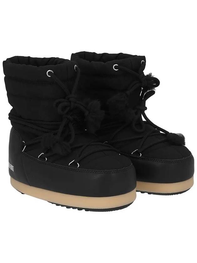 Icon Logo Print Winter Boots Black - MOON BOOT - BALAAN 3