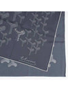 NO 1 Chevron Pattern Silk Scarf Gray - GOYARD - BALAAN 4