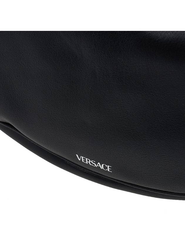 Repeat Small Hobo Shoulder Bag Black - VERSACE - BALAAN 8