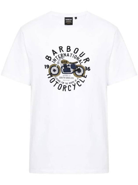 Logo Print T-Shirt MTS1244WH32 - BARBOUR - BALAAN 1