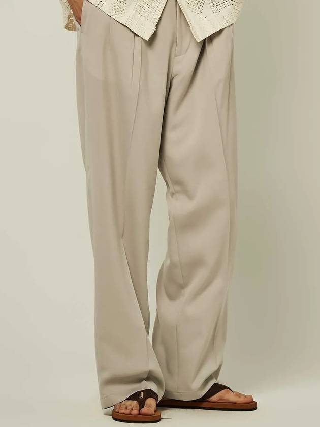 Two Tuck Linenlike Wide Slacks - TRADCLUB - BALAAN 2