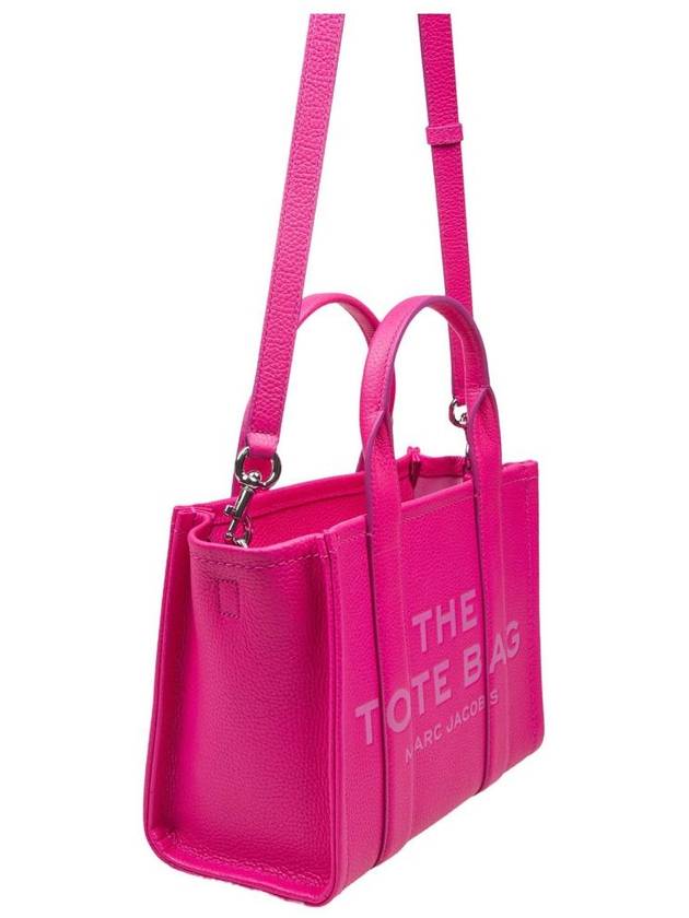 Small Leather Tote Bag Fuchsia - MARC JACOBS - BALAAN 3