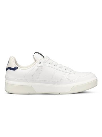 Embroidered Logo Leather Low-Top Sneakers White - FRED PERRY - BALAAN 1