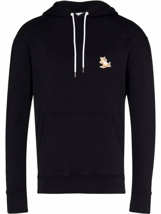 Chillax Fox Patch Classic Hoodie Black - MAISON KITSUNE - BALAAN 2