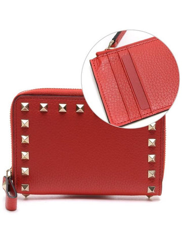 Women's Rockstud Half Wallet SW2P0P79_VSH_JU5_19F - VALENTINO - BALAAN 1