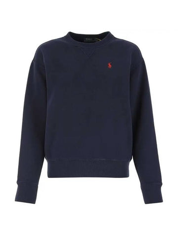 Embroidered Logo Pony Sweatshirt Navy - POLO RALPH LAUREN - BALAAN 1