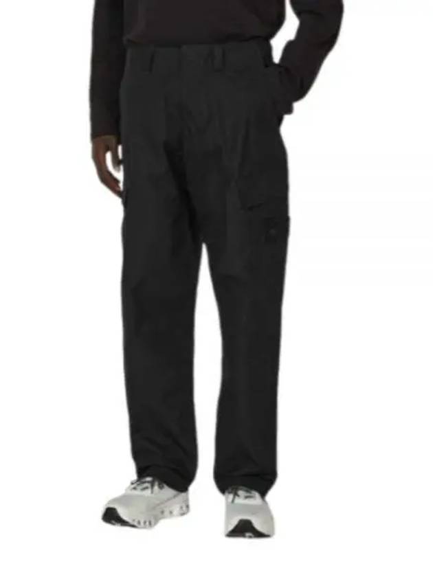 Ghost Piece O Ventile Cargo Straight Pants Black - STONE ISLAND - BALAAN 2