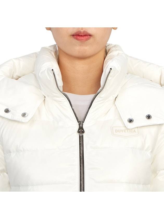 Women s goose down padded jacket Pigna belted hoodie VDDJ25235 WHS - DUVETICA - BALAAN 11