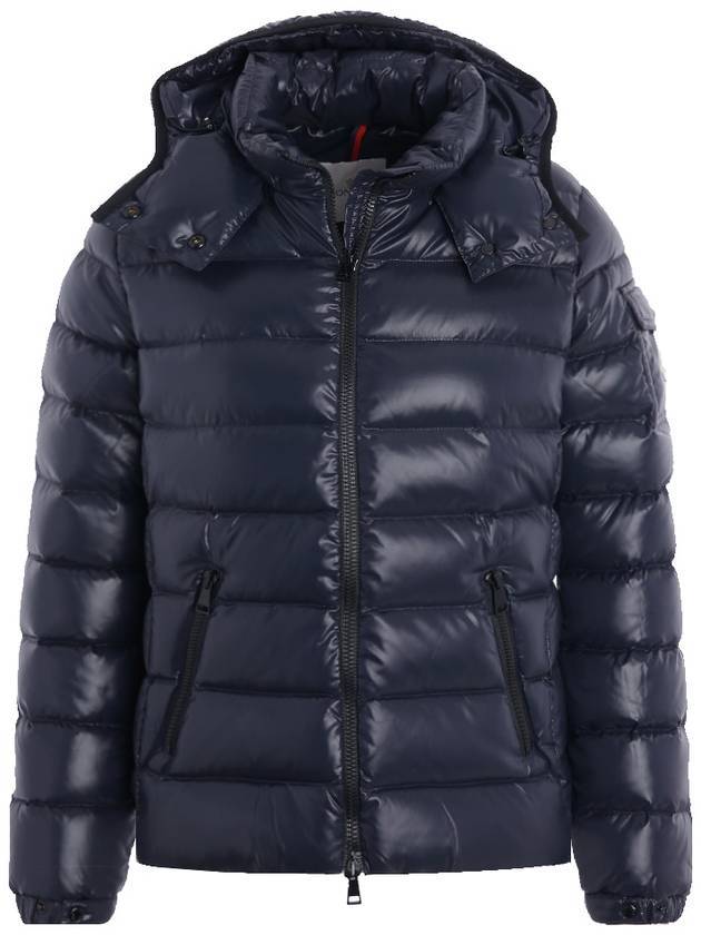 Body Bady Short Down Jacket Padded Night Blue - MONCLER - BALAAN.