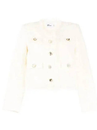 24 CREAM CORD LACE JACKET RS24172JC - SELF PORTRAIT - BALAAN 1